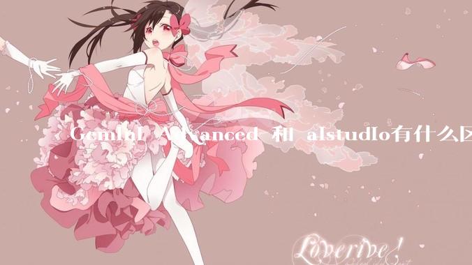 Gemini Advanced 和 aistudio有什么区别？